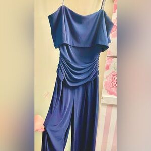 R&M Richard’s Navy Blue Dressy Jumpsuit
SIZE 8     **NEW WITH TAGS**